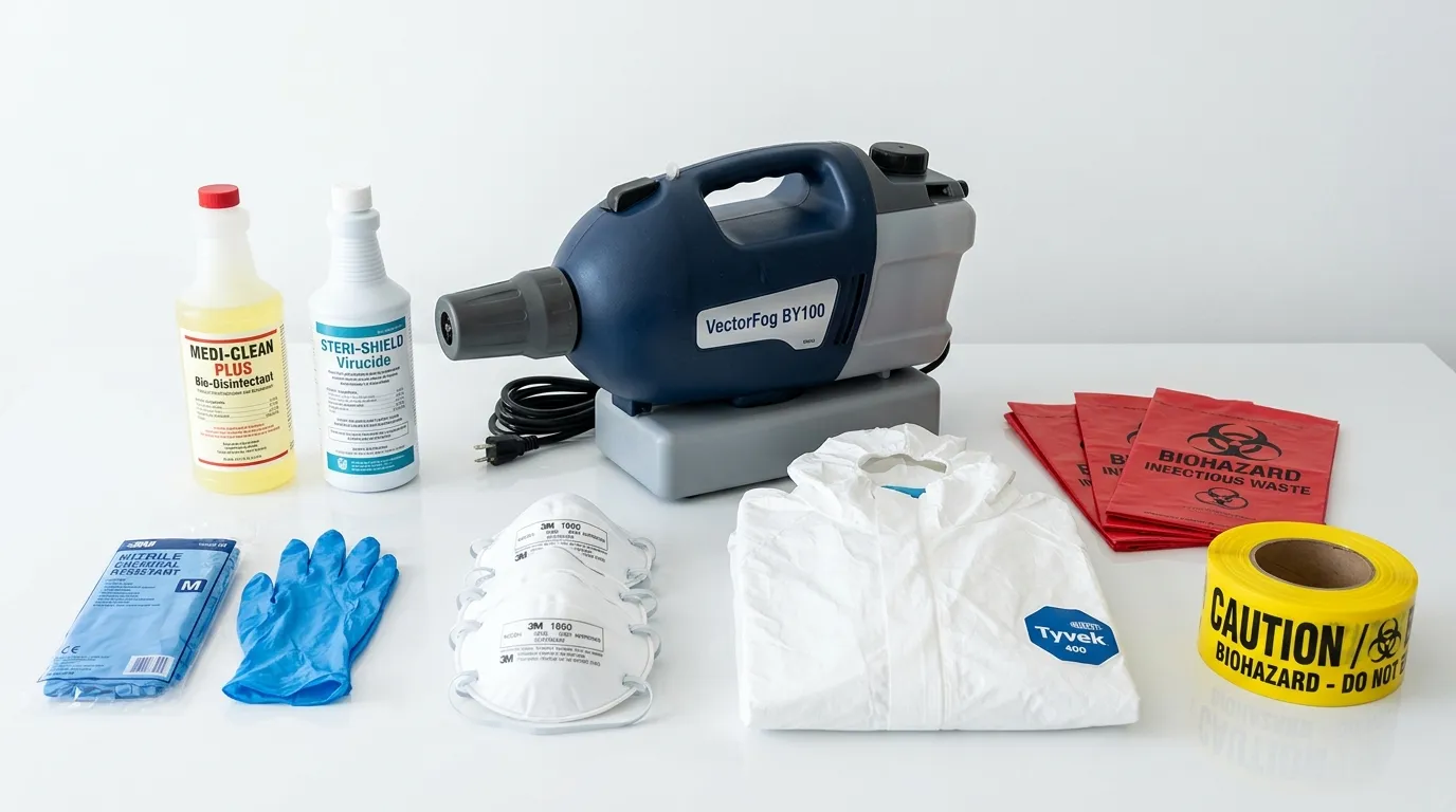 Professional biohazard remediation crew working in Harker Heights